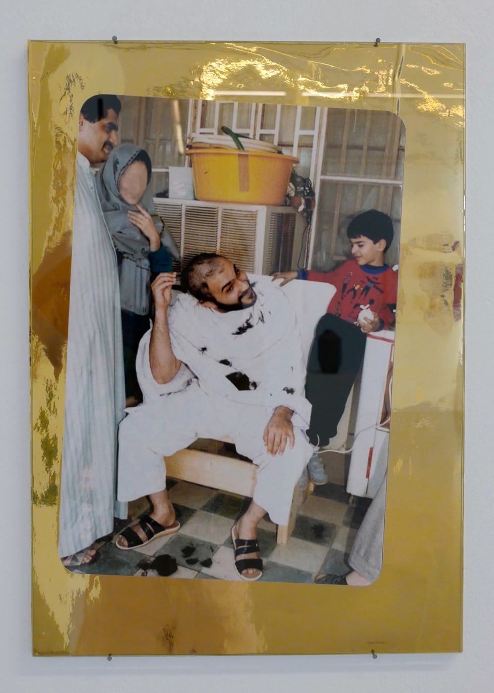 Alia Farid, mounted re-touched photograph, 29.7×42 cm, part of the installation <em>Between Dig and Display</em>, 2017