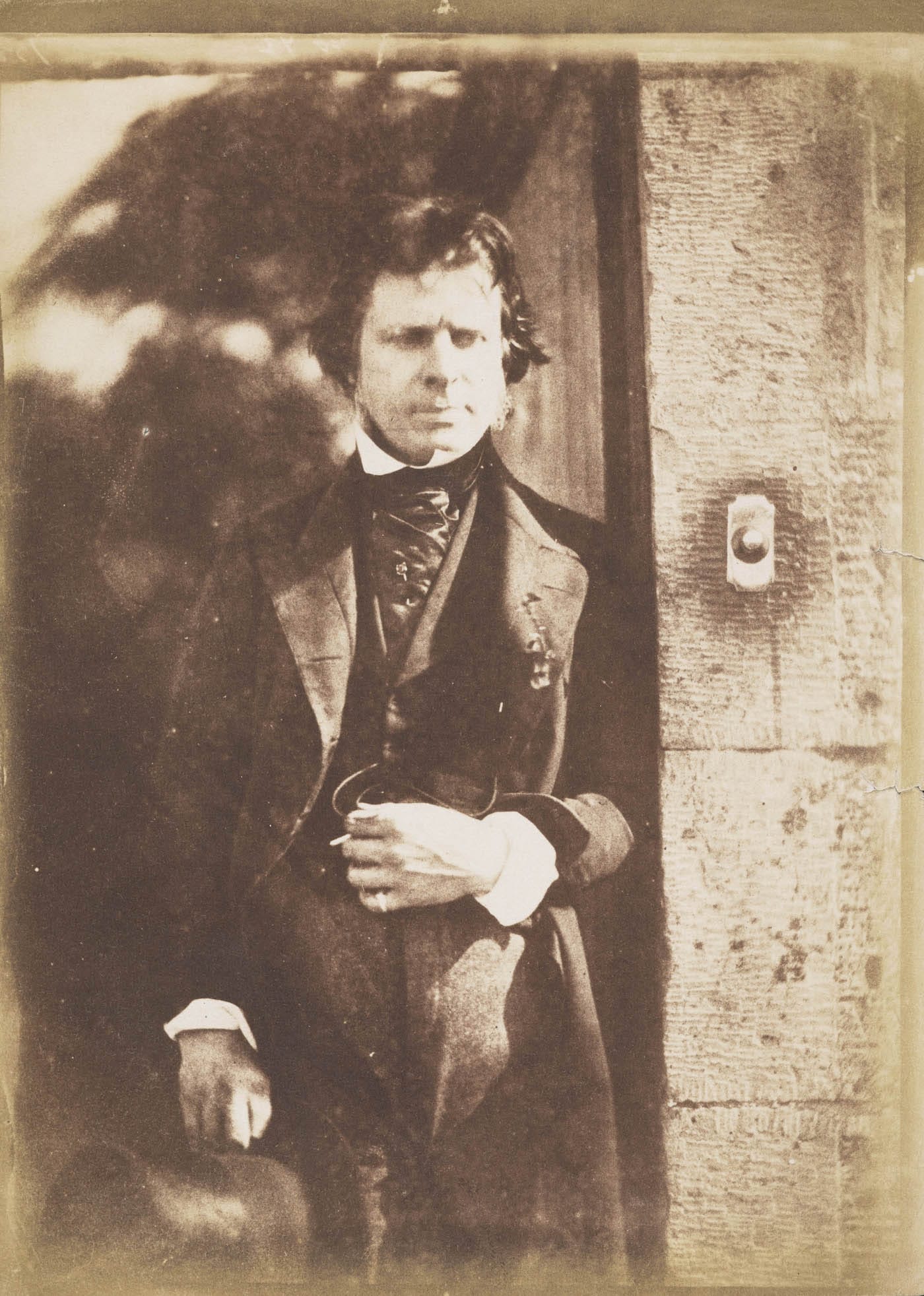 David Octavius Hill and Robert Adamson, "David Octavius Hill, 1802 - 1870. Artist and pioneer photographer" (1843-47), calotype print (courtesy Scottish National Portrait Gallery)