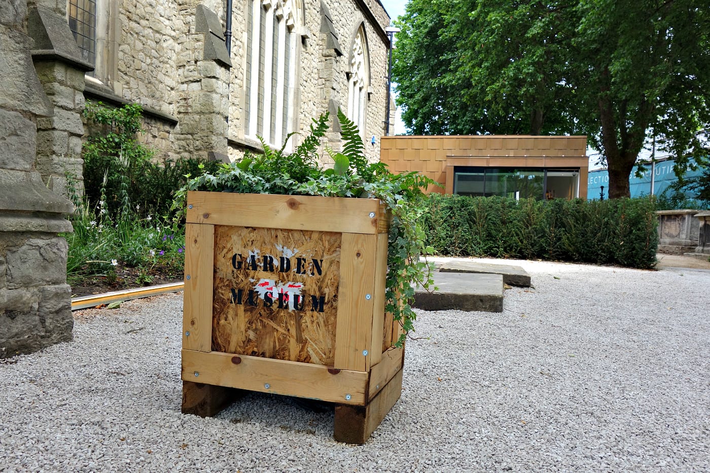 Installation view of the Garden Museum in London