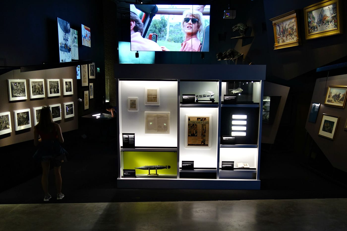 Installation view of <em>Into the Unknown</em> at the Barbican in London (photo by the author for Hyperallergic)