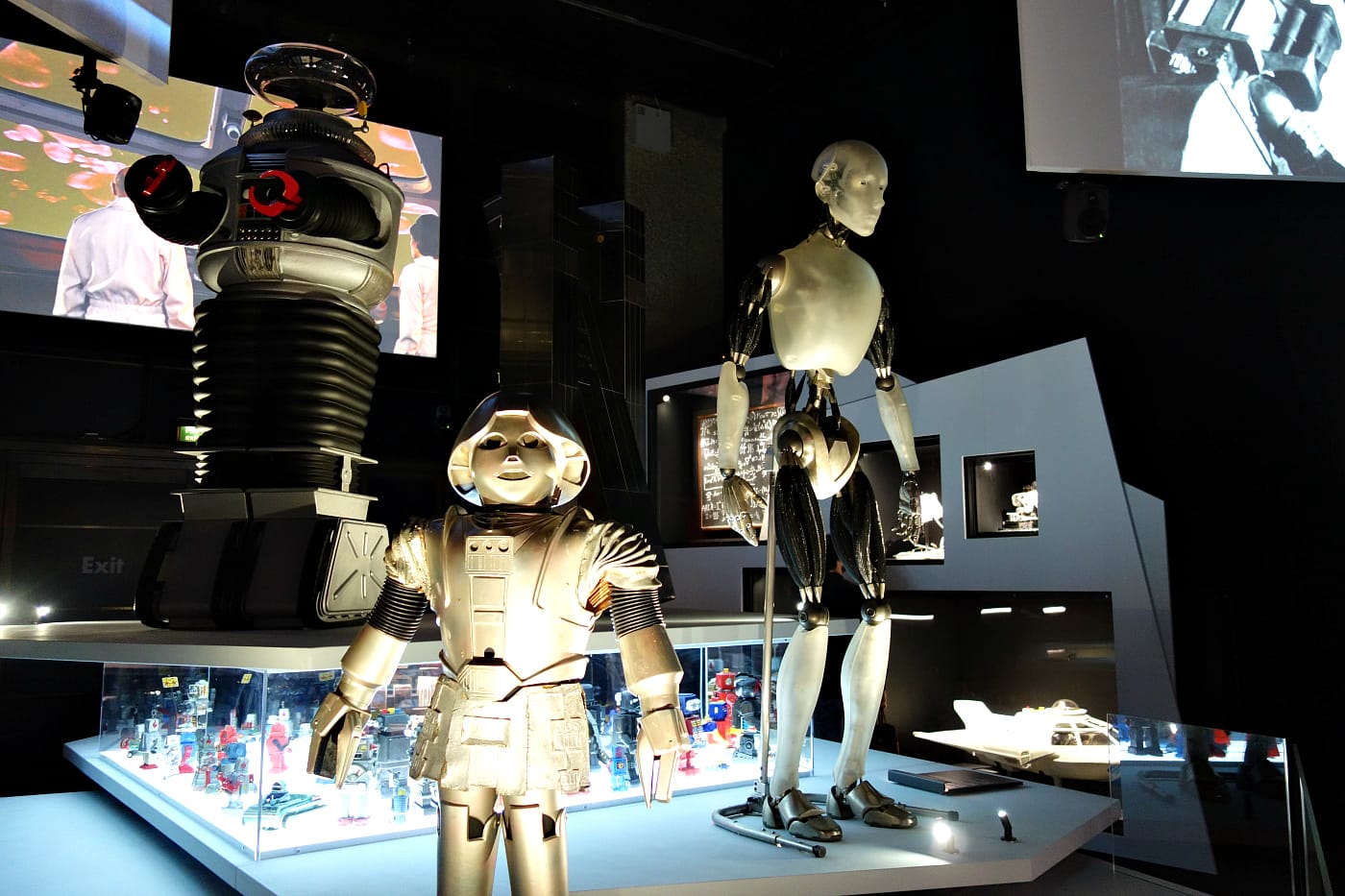 Installation view of <em>Into the Unknown</em> at the Barbican in London (photo by the author for Hyperallergic)