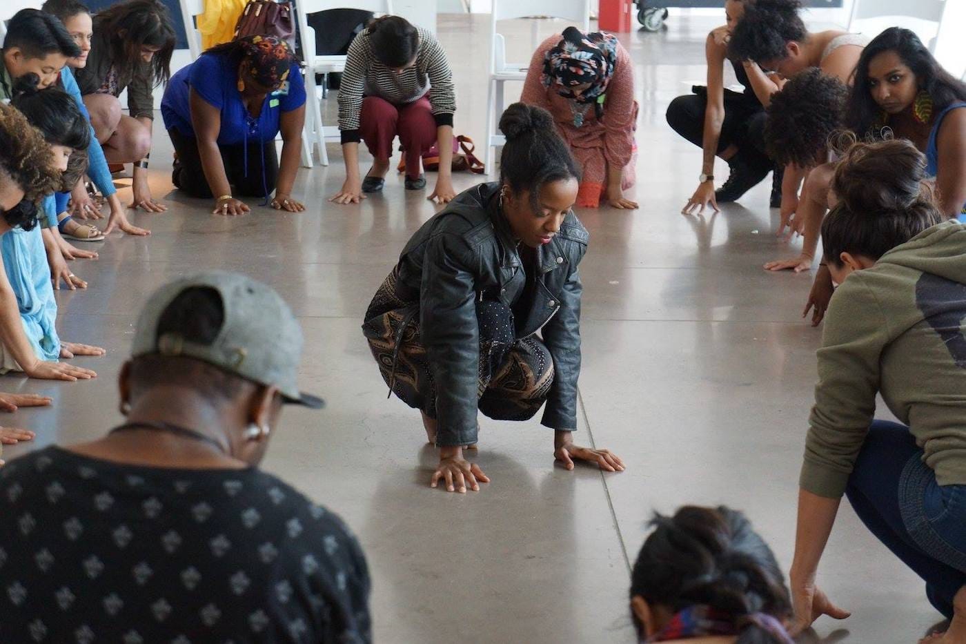 The Kandake Dance Theater for Social Change, workshop for adults (photo courtesy of Olga El​)