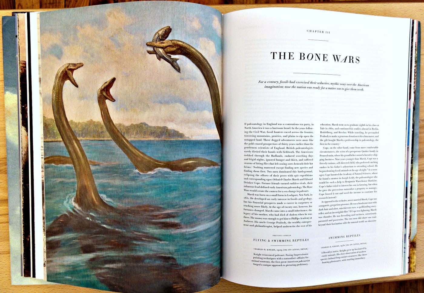Pages from Paleoart: Visions of the Prehistoric Past (photo of the book for Hyperallergic)