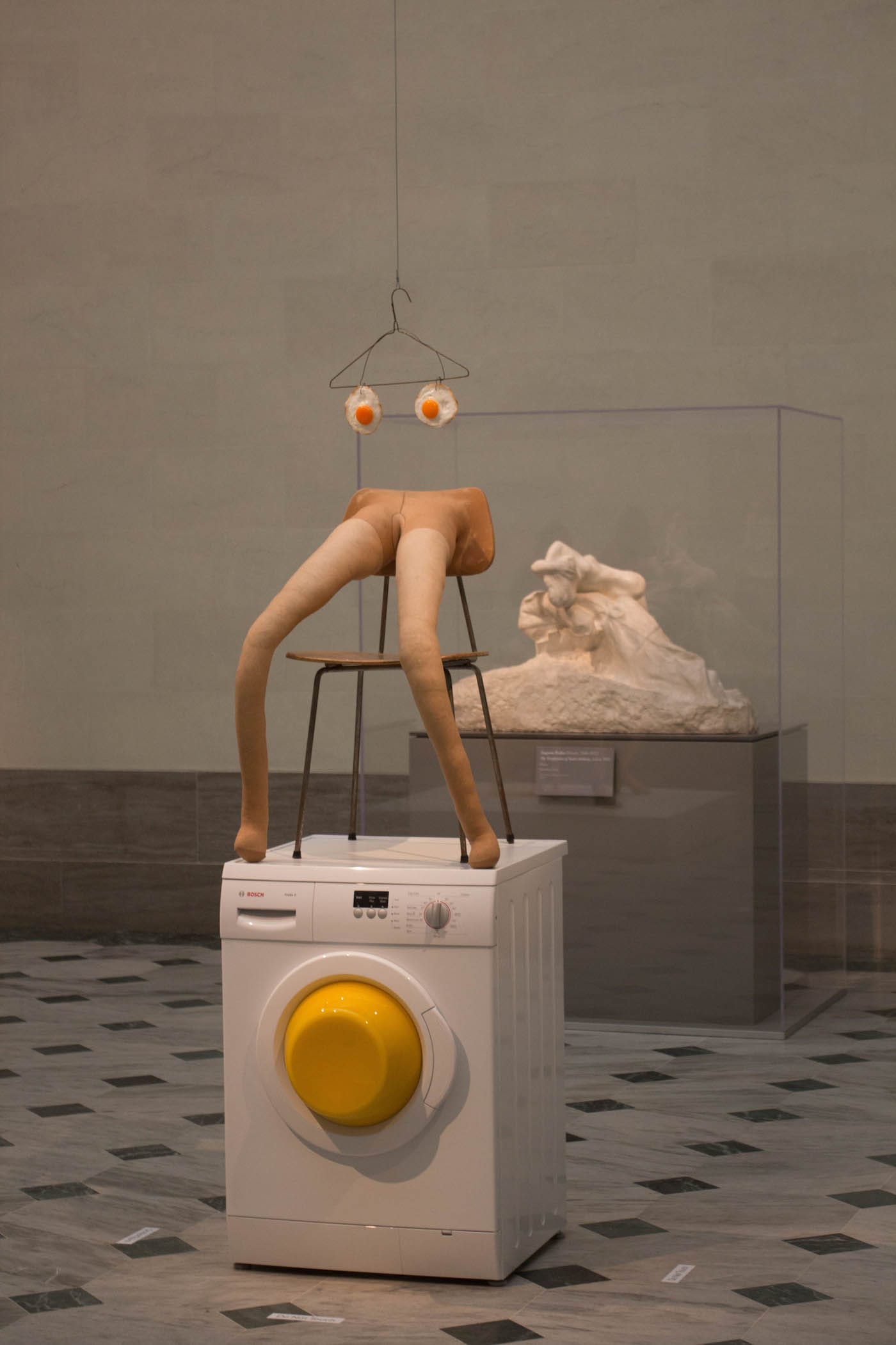 Sarah Lucas, “Washing Machine Fried Eggs” (2016)