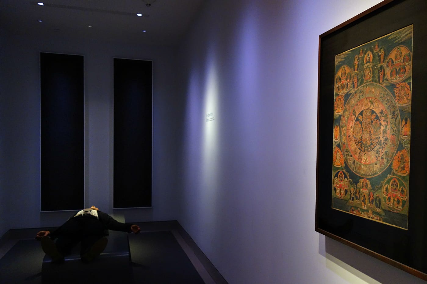 Installation view of <em>The World Is Sound</em> at the Rubin Museum of Art (photo by the author for Hyperallergic)