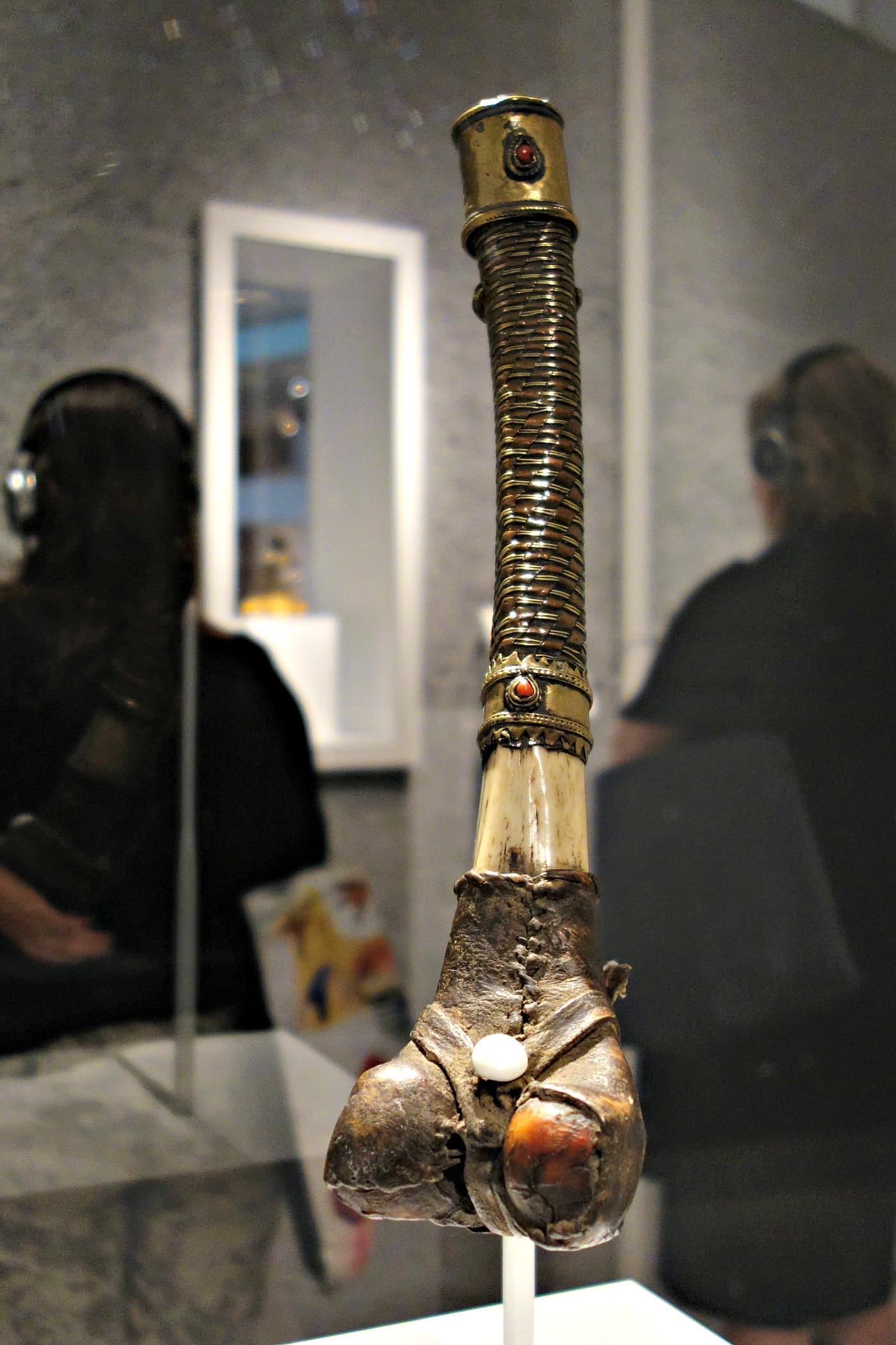 Installation view of <em>The World Is Sound</em> at the Rubin Museum of Art (photo by the author for Hyperallergic)