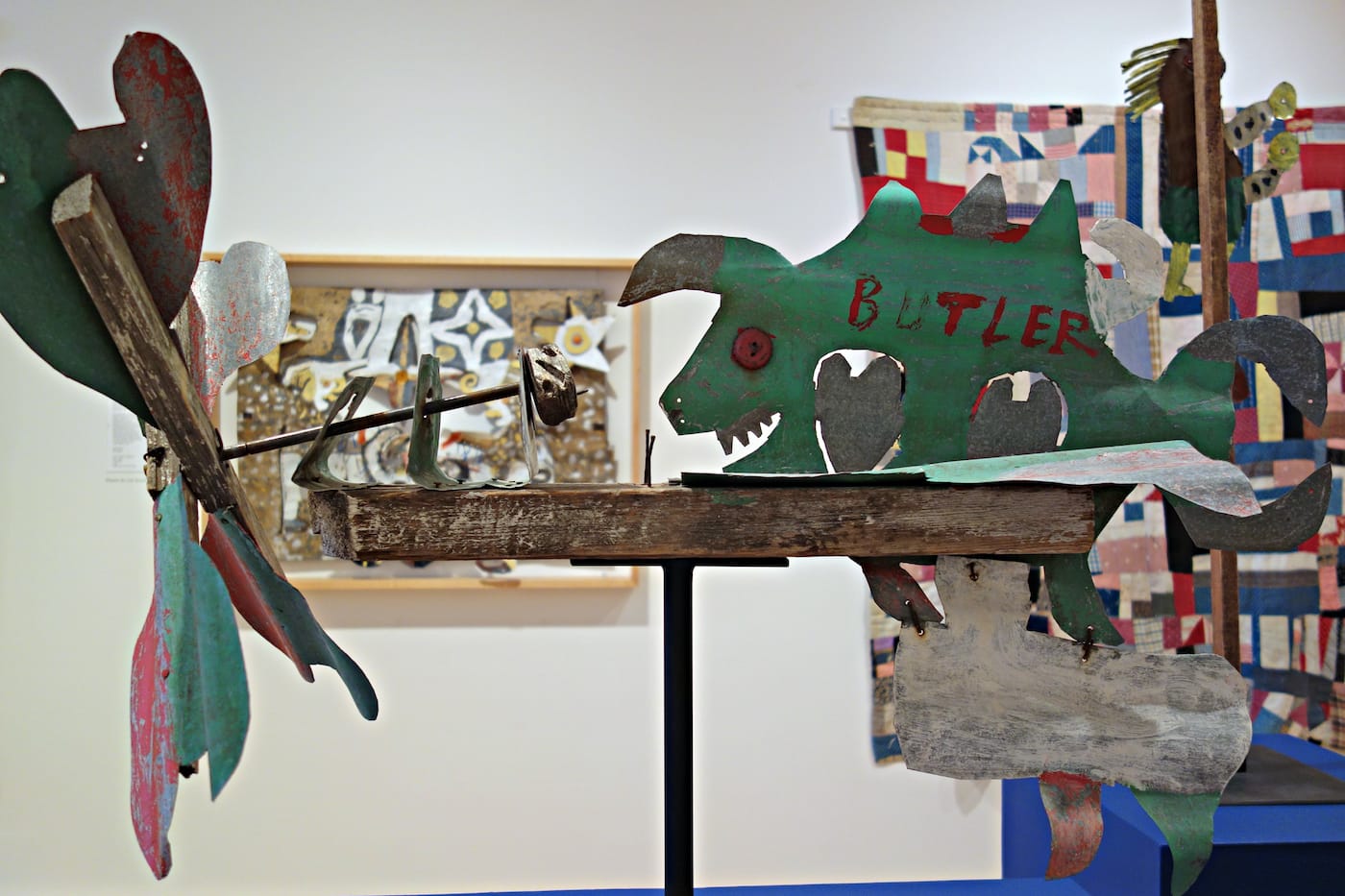 Installation view of <em>Shelter: David Butler</em> at the John Michael Kohler Arts Center (photo by the author for Hyperallergic)