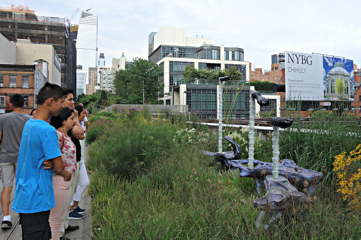 Installation view of <em>Mutations</em> on the High Line in New York