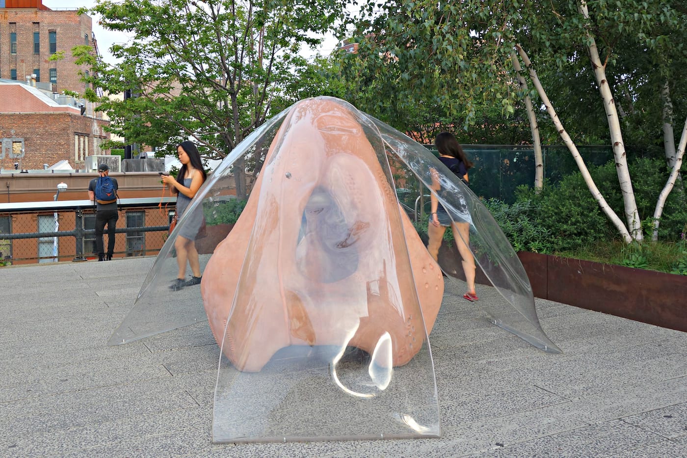 Installation view of <em>Mutations</em> on the High Line in New York