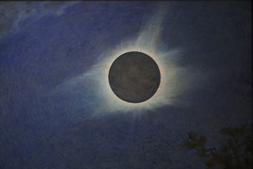 Howard Russell Butler, "Solar Eclipse" (1925), oil on canvas (gift of H. Russell Butler Jr., courtesy Princeton University Art Museum)