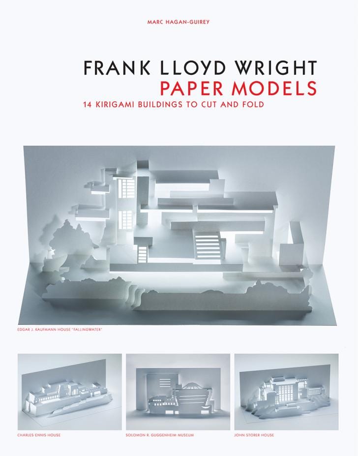 Frank Lloyd Wright Paper Models: 14 Kirigami Buildings to Cut Out and Fold (courtesy Laurence King Publishing)