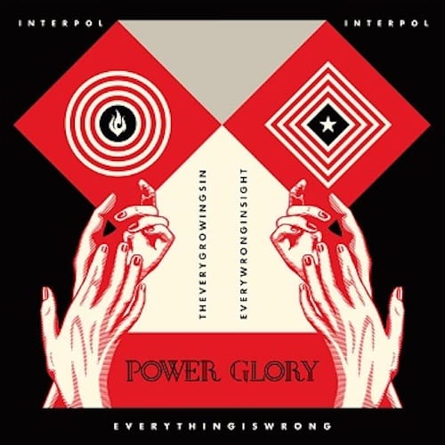 Cover for Interpol's 7 in single "Everything Is Wrong" by Shepard Fairey (courtesy Interpol, Matador Records; via Wikimedia Commons)
