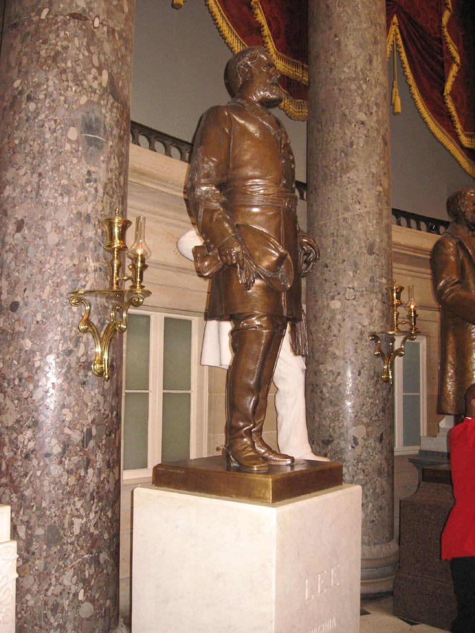 Edward V. Valentine's Statue of Robert E. Lee in its former location at National Statuary Hall (photo by Ken Lund/Flickr)