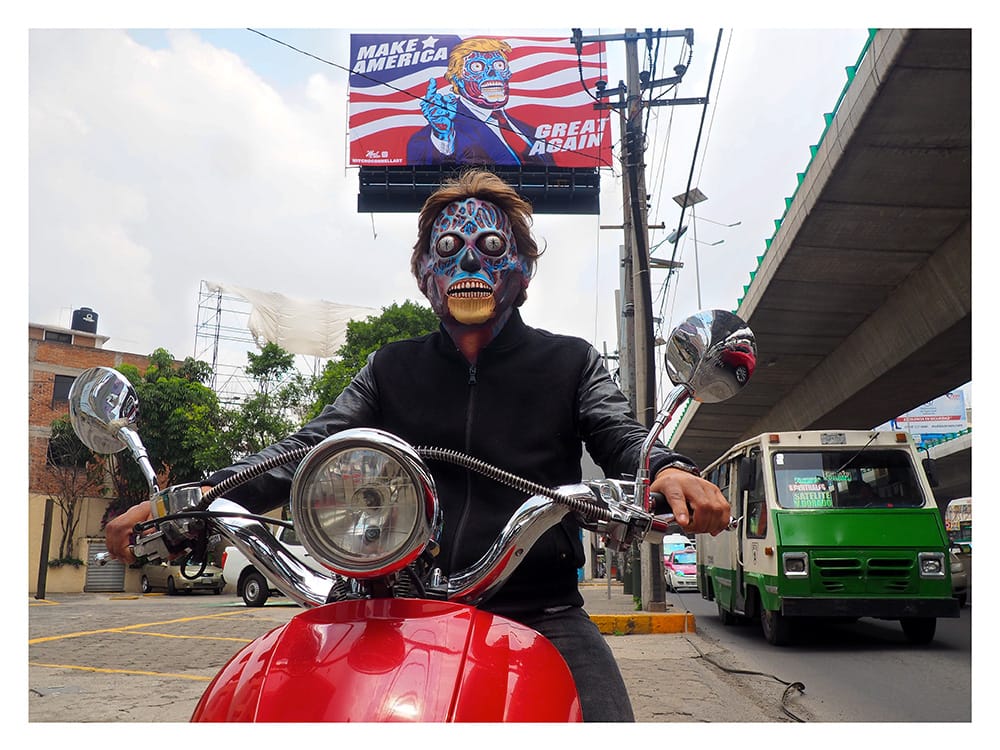Mitch O'Connell's billboard in Mexico City