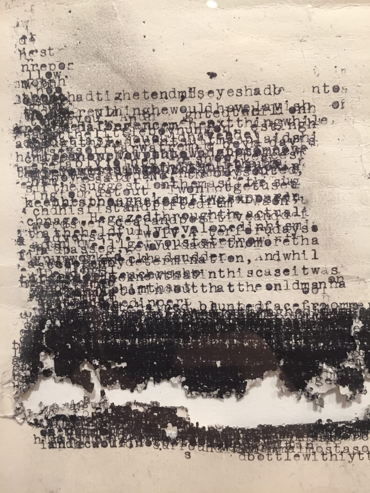 Tim Youd, "Flannery O'Connor's <em>The Violent Bear It Away</em> (2016) (detail) (courtesy Cristin Tierney Gallery)