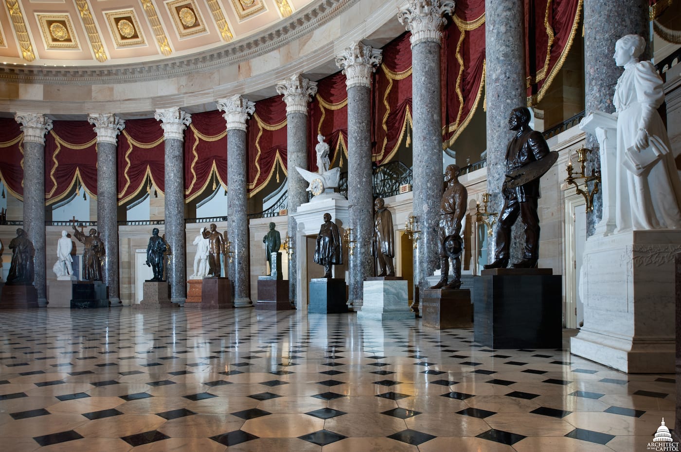 The US Capitol's National Statuary Hall (courtesy US Capitol, via Wikimedia Commons)