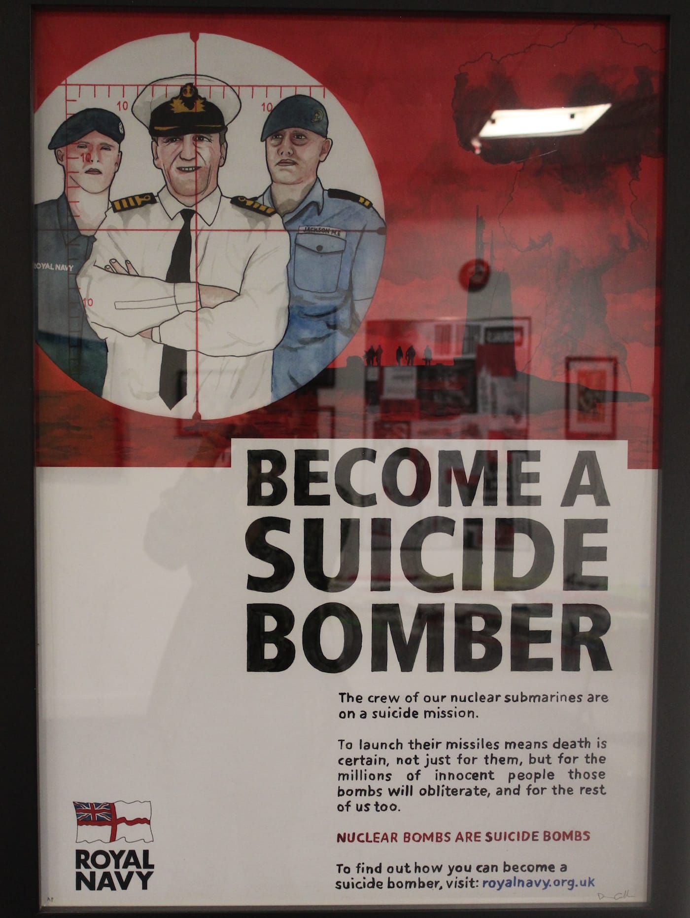 A poster in Art the Arms Fair