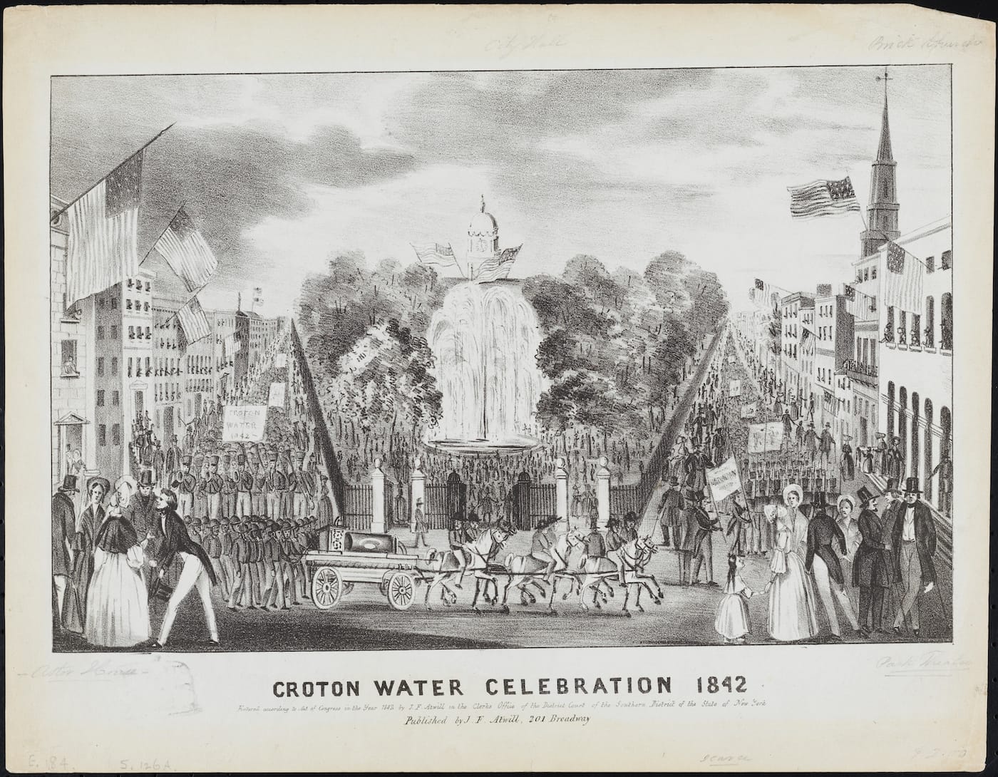 Joseph Fairfield Atwill, "Croton Water Celebration 1842" (1842) (courtesy Museum of the City of New York)