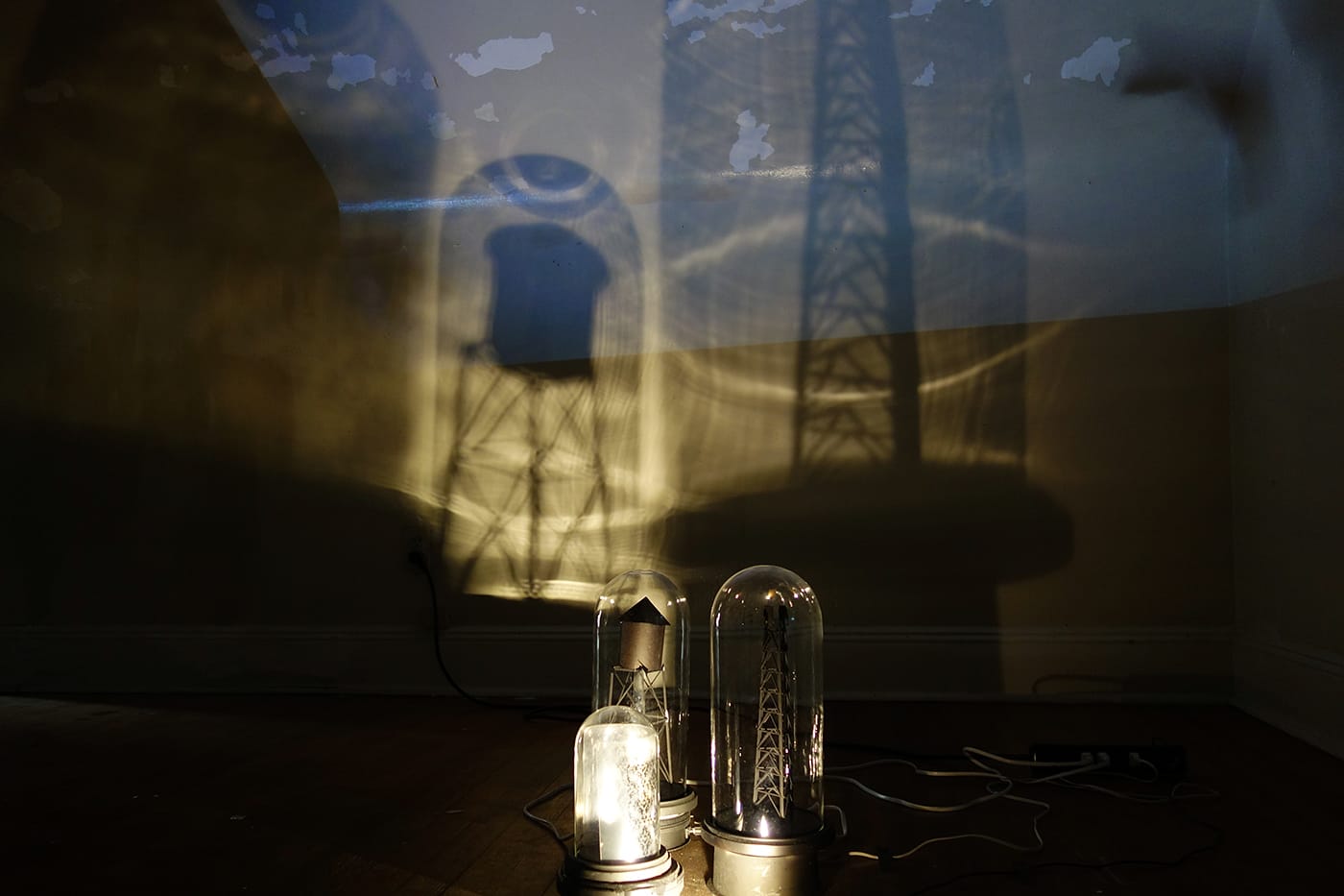 Alice Pixley Young, "Transmissions" (2016), wood, glass, mixed media