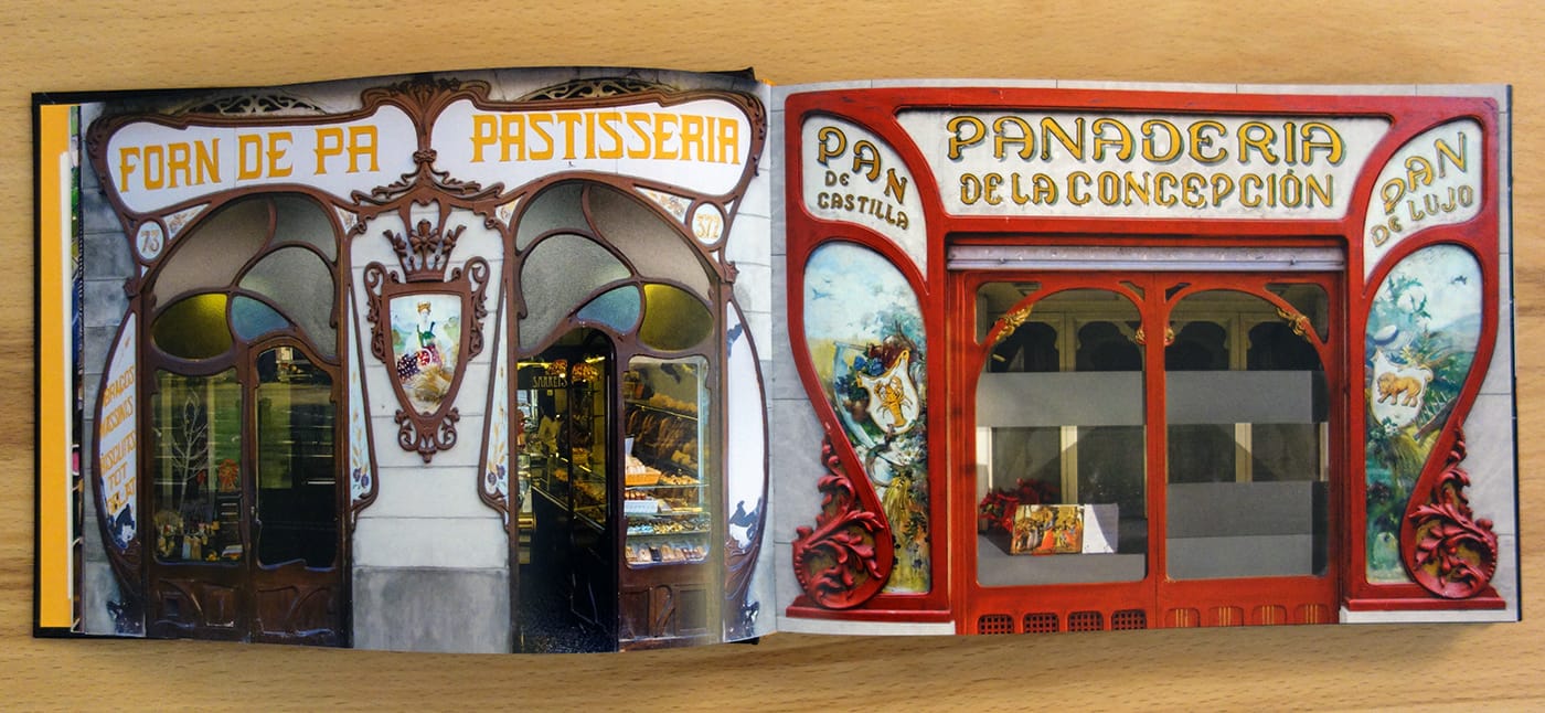 Pages from Gráfica de les Ramblas: The Signs of Barcelona (photo of the book for Hyperallergic)