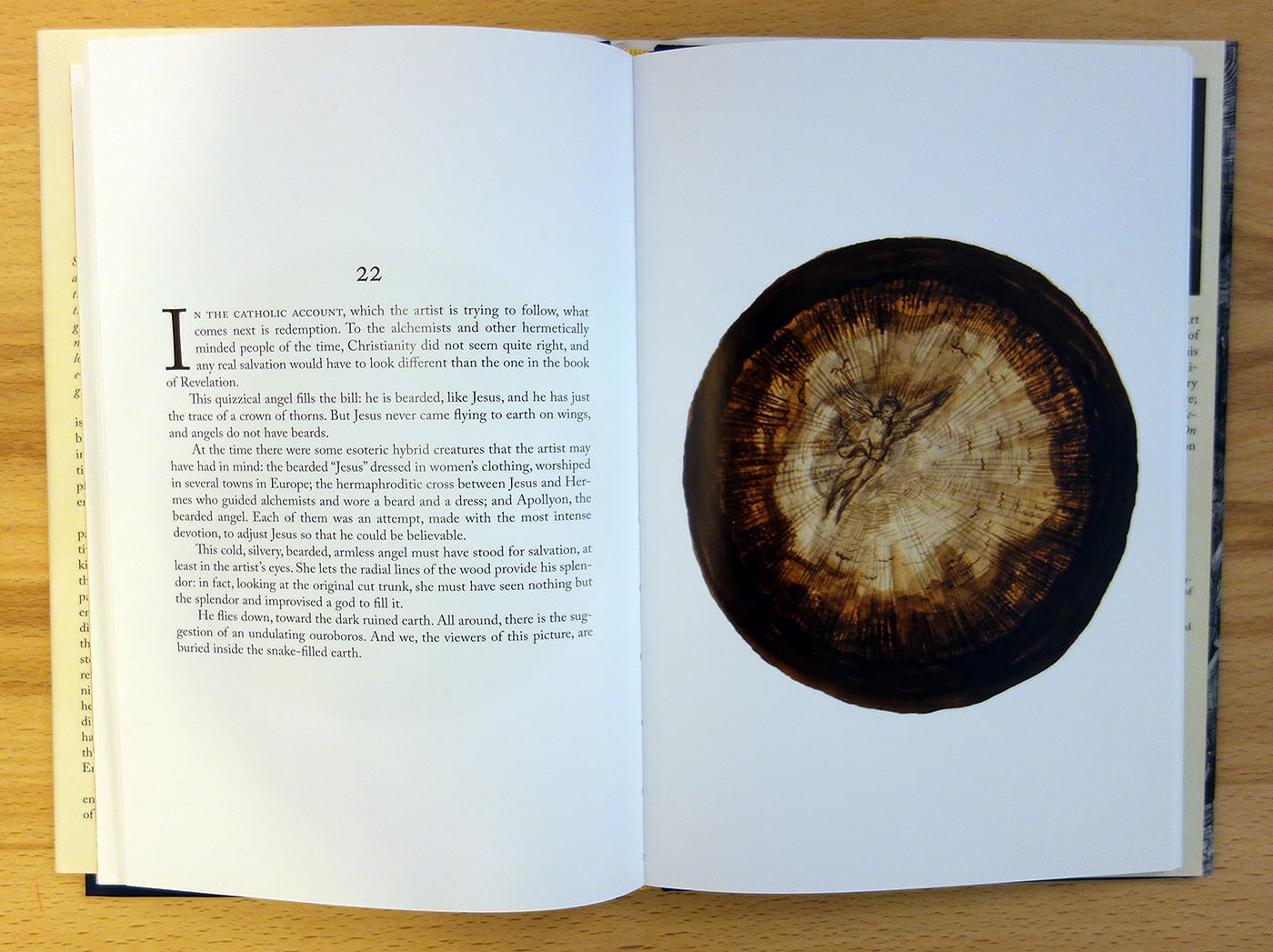 Pages from <em>What Heaven Looks Like: Comments on a Strange Wordless Book</em> (photo of the book for Hyperallergic)