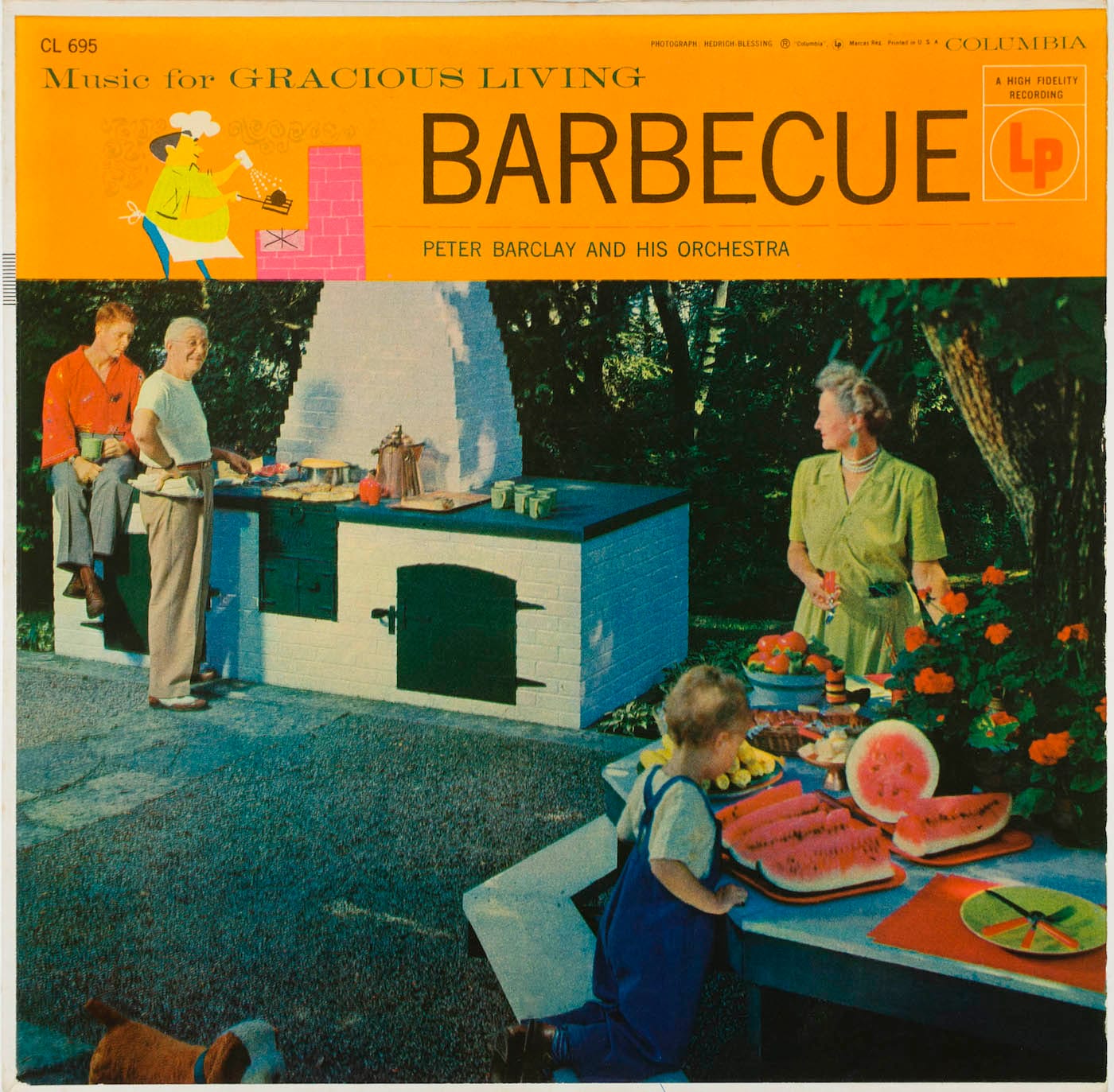 <em>Peter Barclay and His Orchestra: Barbecue</em> (Columbia CL 695, photo by Hedrich Blessing) (courtesy the MIT Press)