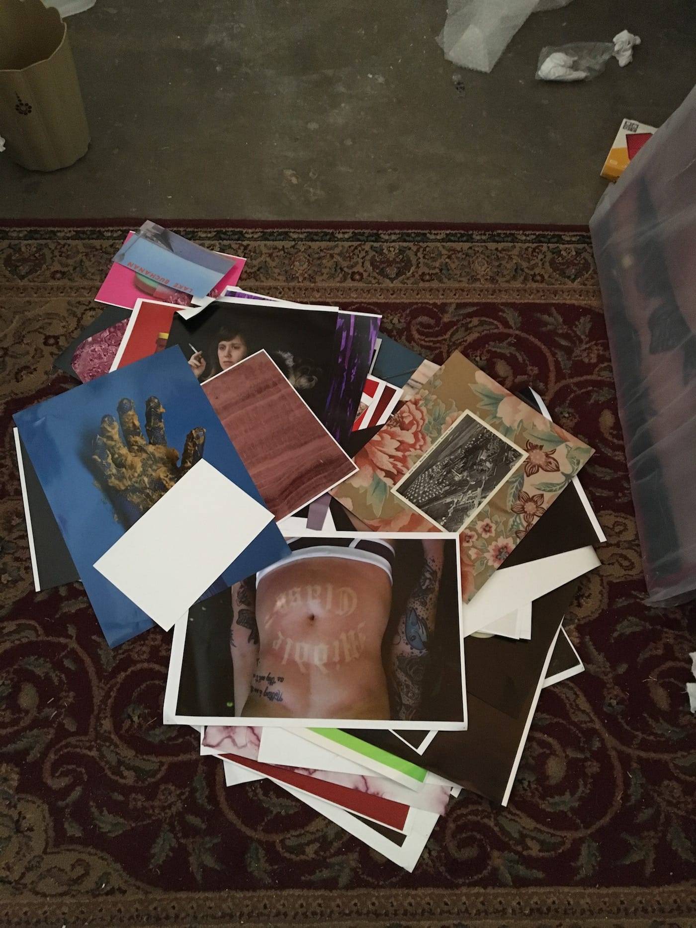 Waterlogged prints by Emily Peacock (courtesy the artists)