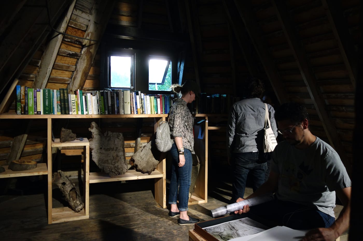 Installation view of <em>Matthew Jensen: Among Trees and Stones</em> at Green-Wood Cemetery 