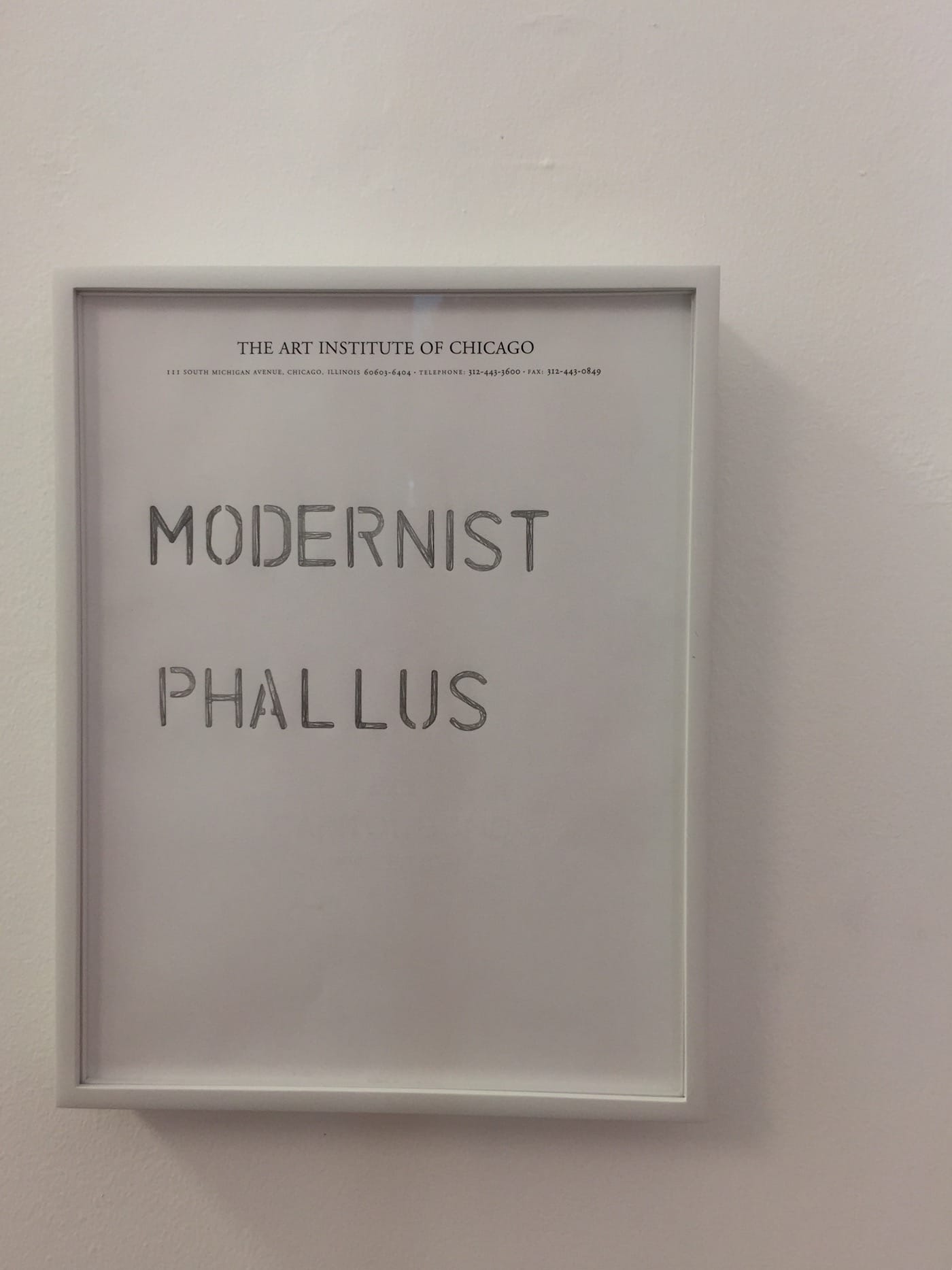 Matt Stole, “Modernist Phallus” (2005)