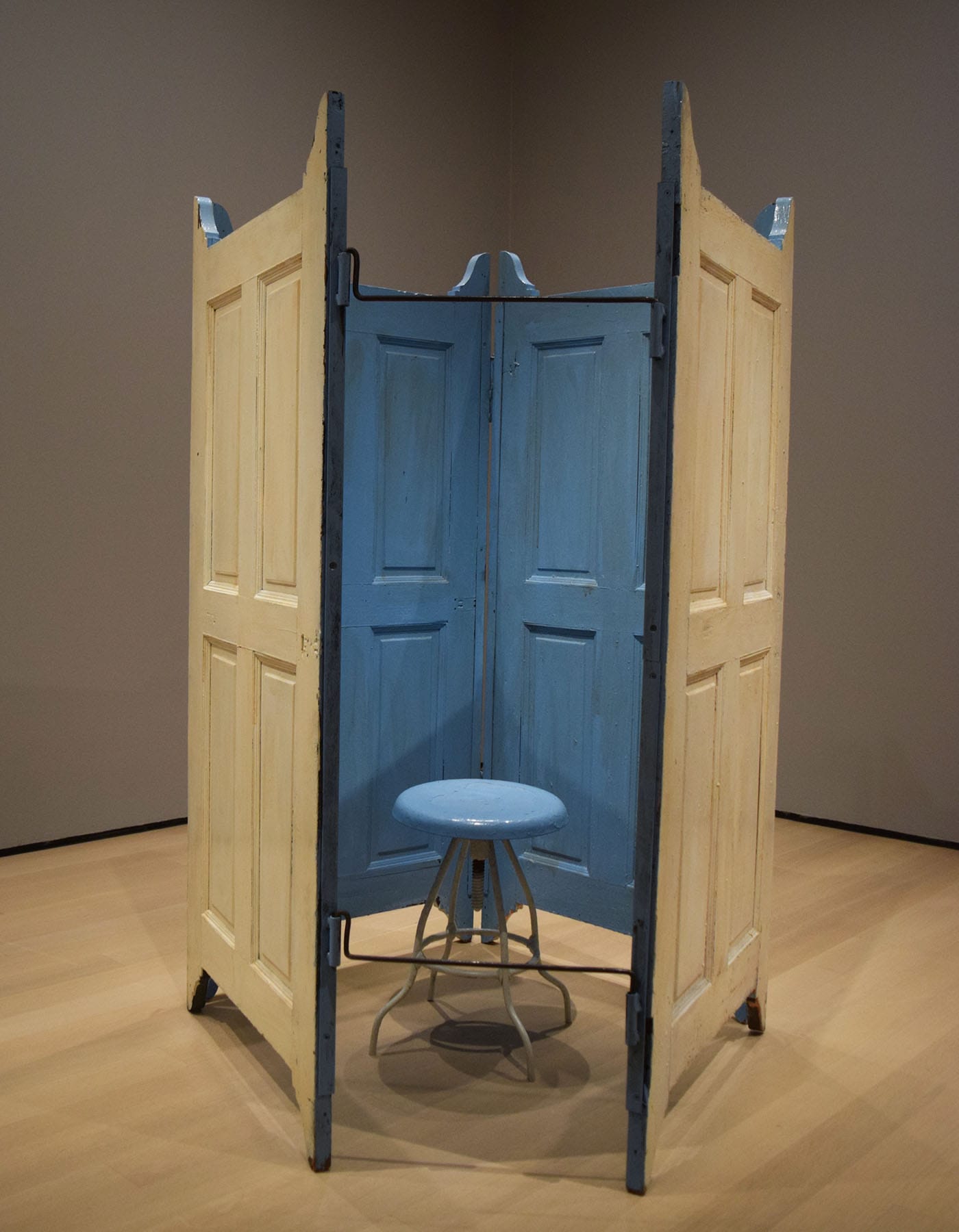 Louise Bourgeois, "Cell VI" (1991), painted wood and metal