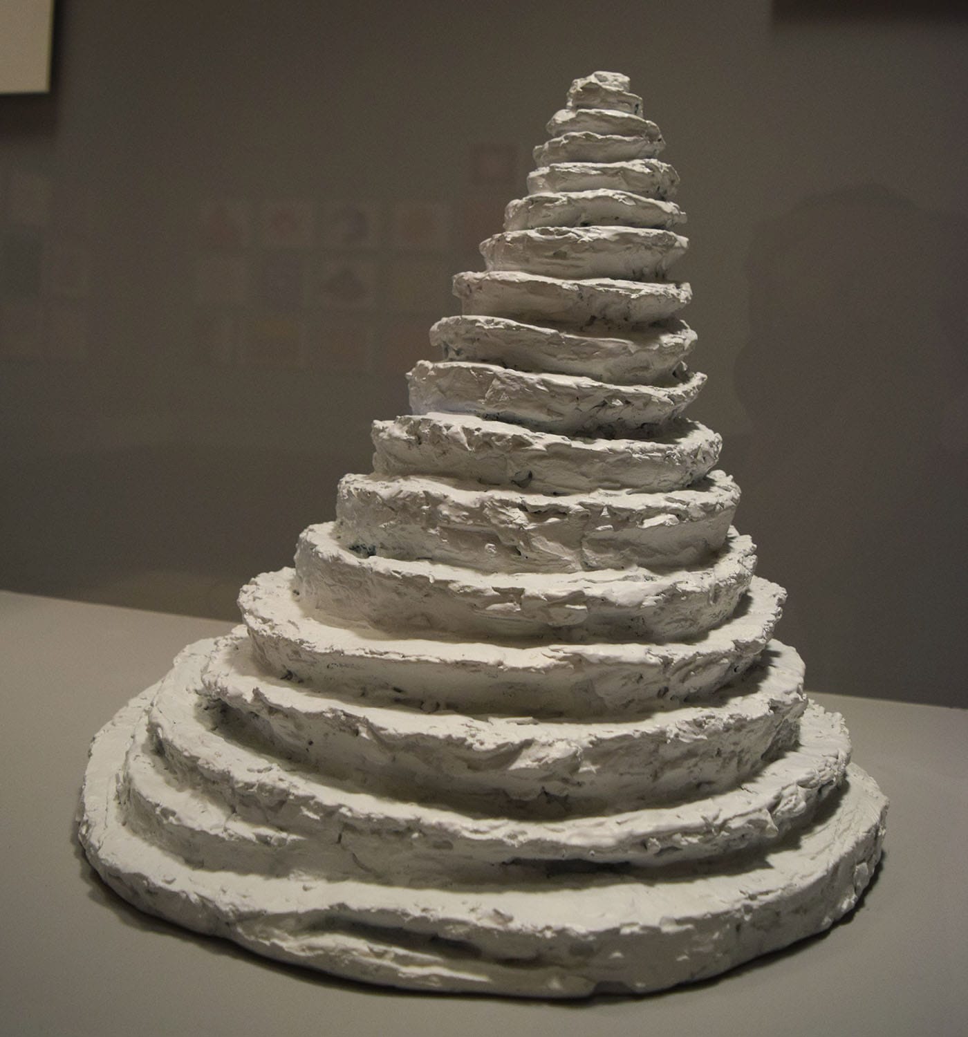 Louise Bourgeois, "Lair" (1962), bronze, painted white