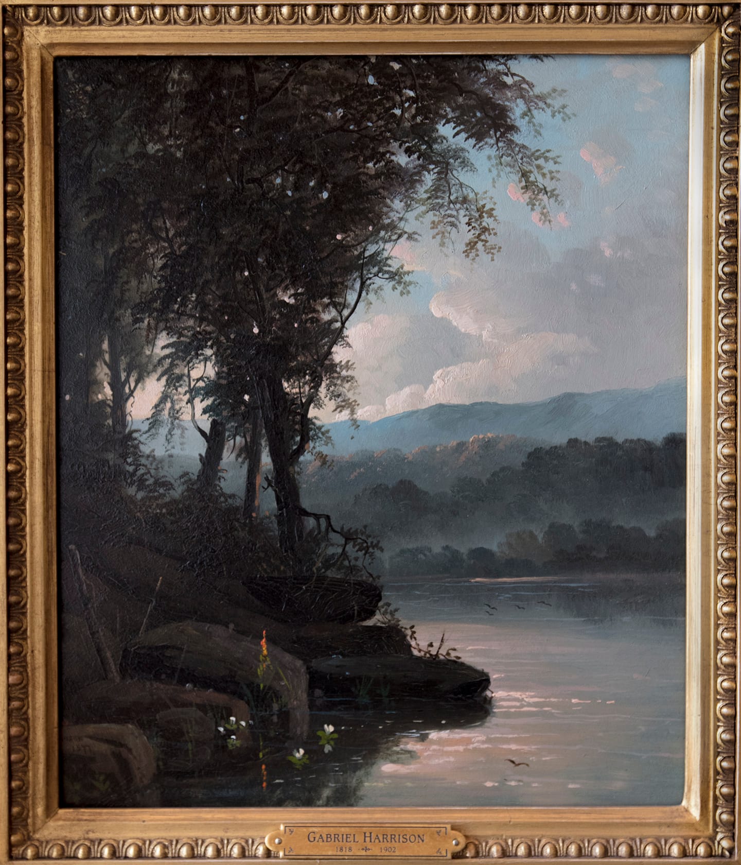 A painting by Gabriel Harrison in <em>Among Trees and Stones</em> (courtesy Matthew Jensen)