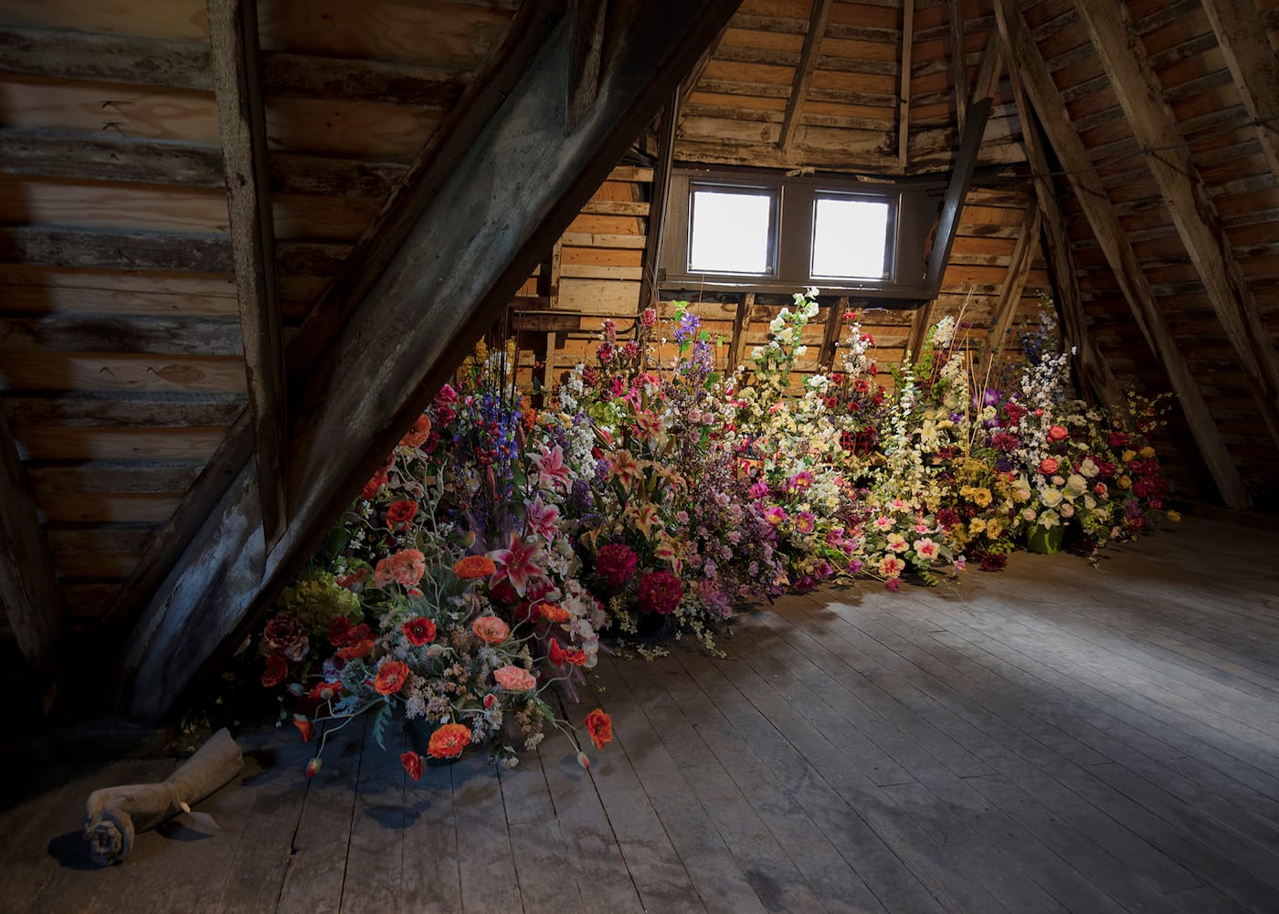 Installation view of <em>Matthew Jensen: Among Trees and Stones</em> at Green-Wood Cemetery in Brooklyn (courtesy Matthew Jensen)