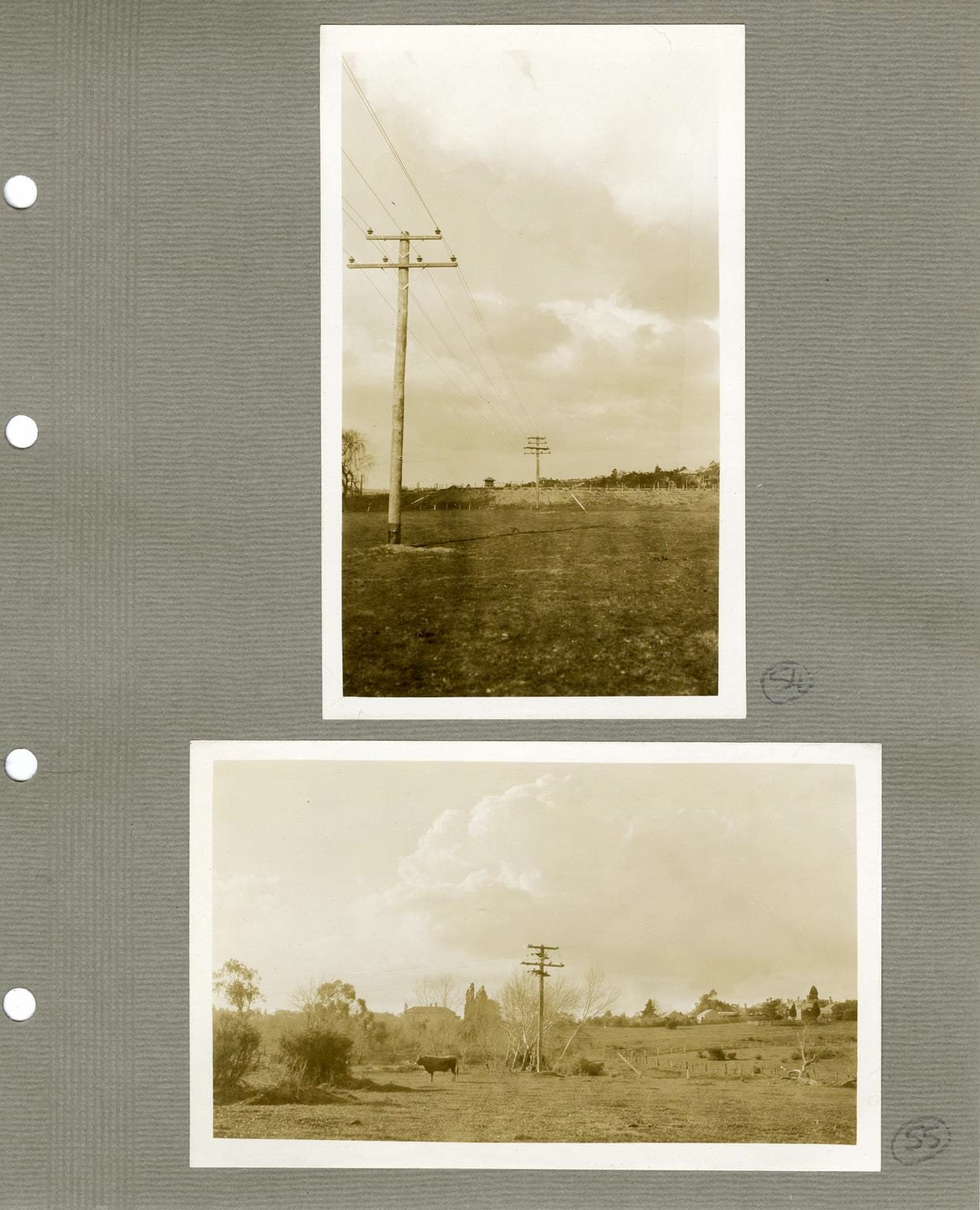 Images from the albums of photographs of electricity pylons in various countries (1920-29) (courtesy Science Museum, London)