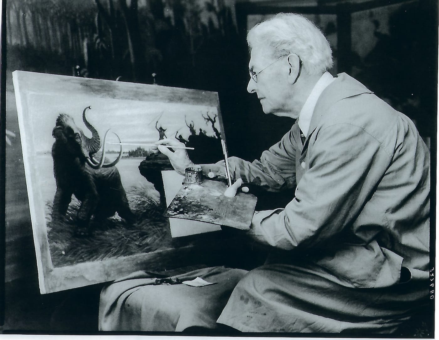 Charles R. Knight at work (courtesy On Site Opera)