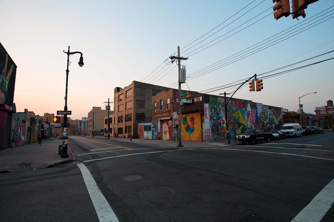 Murals and warehouses in Bushwick (photo by Mr Seb/Flickr)