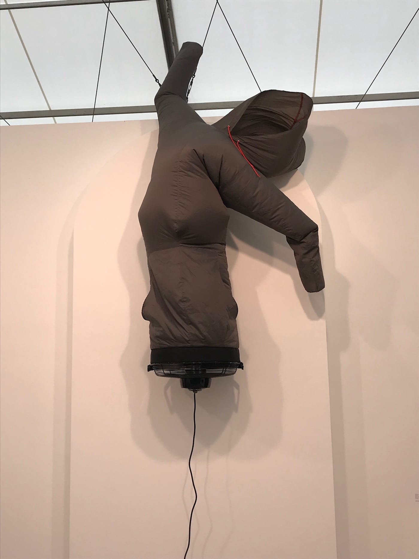 Paul Chan, “Pillowsophie” (2017), in the Greene Naftali booth at Frieze London 2017 (photo by the author for Hyperallergic)