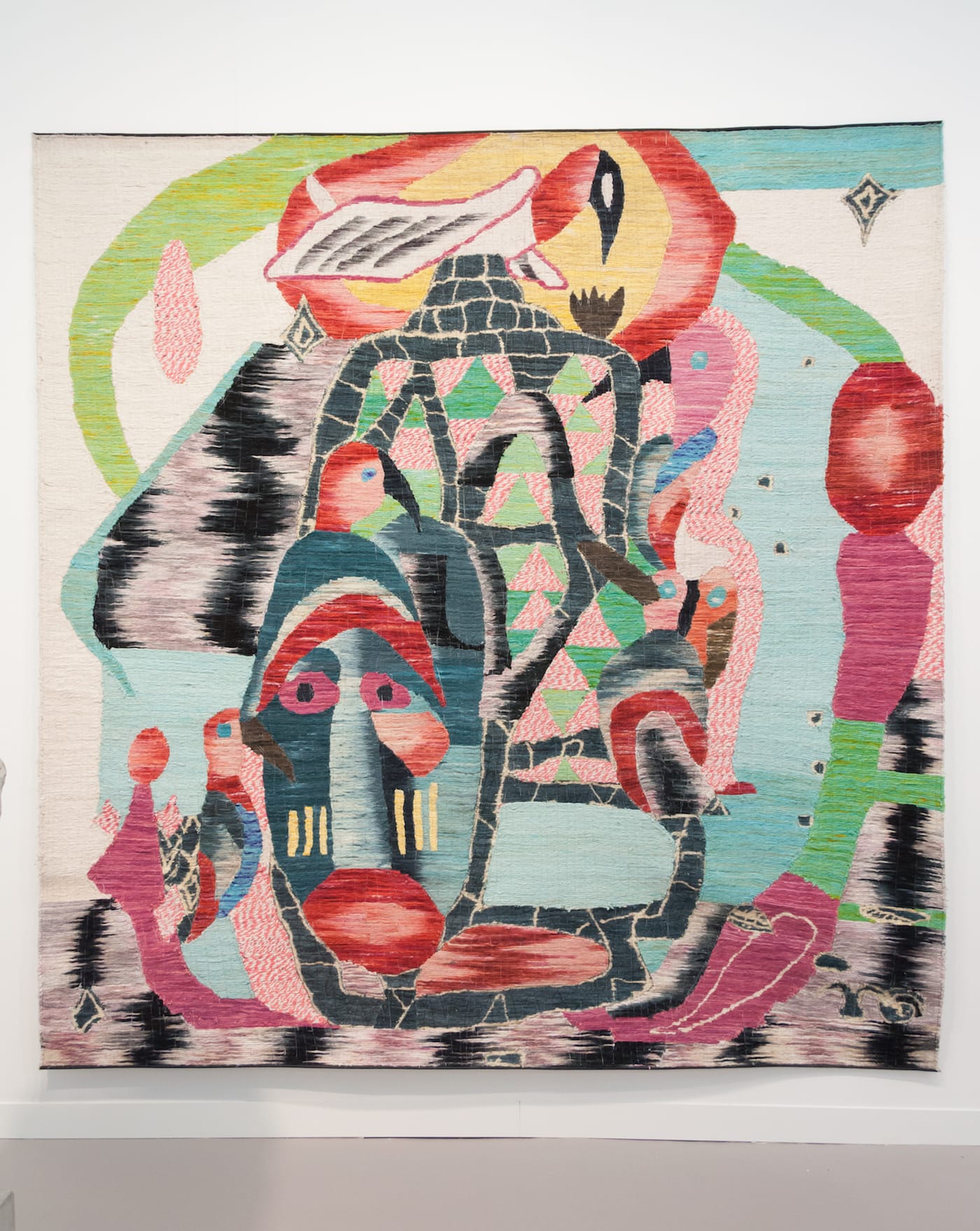 Yann Gerstberger, “Overdetermined System” (2017) in the Galería OMR booth at Frieze London 2017 (photo courtesy Frieze)