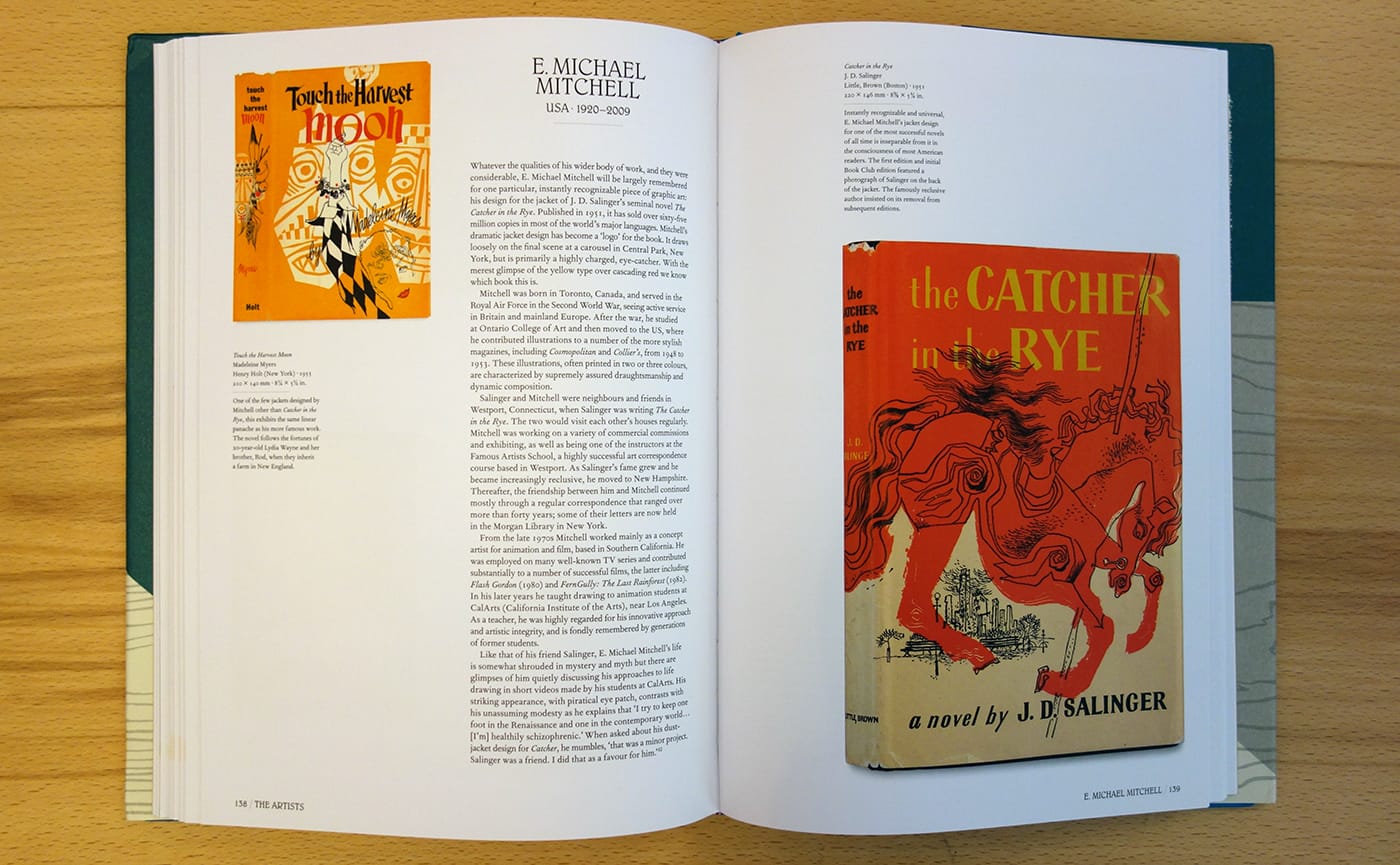 Pages from <em>The Illustrated Dust Jacket, 1920-1970</em> (photo of the book for Hyperallergic)