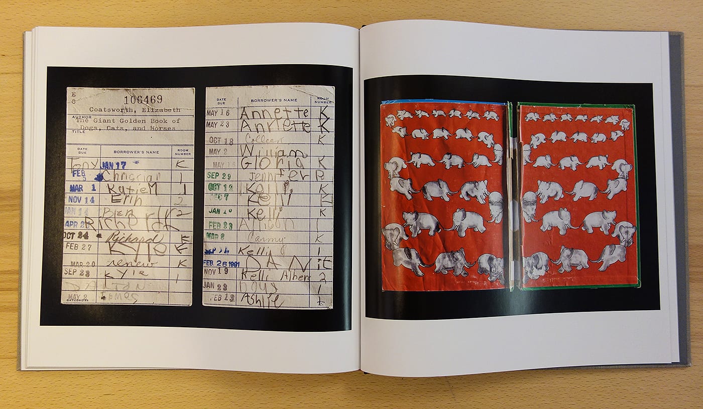 Pages from Expired by Kerry Mansfield (photo of the book for Hyperallergic)