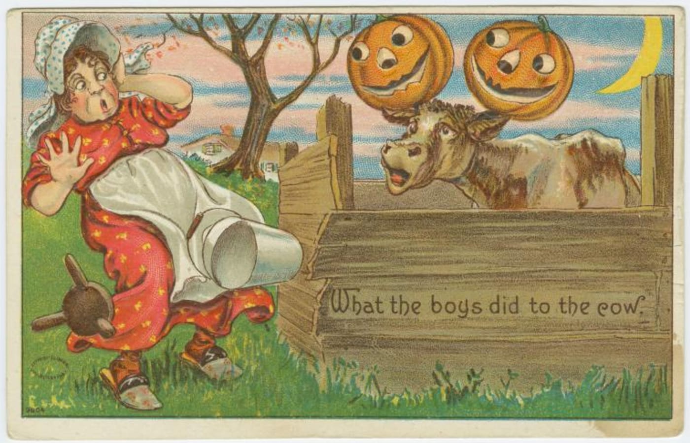 "What the boys did to the cow." (via New York Public Library/Wikimedia)