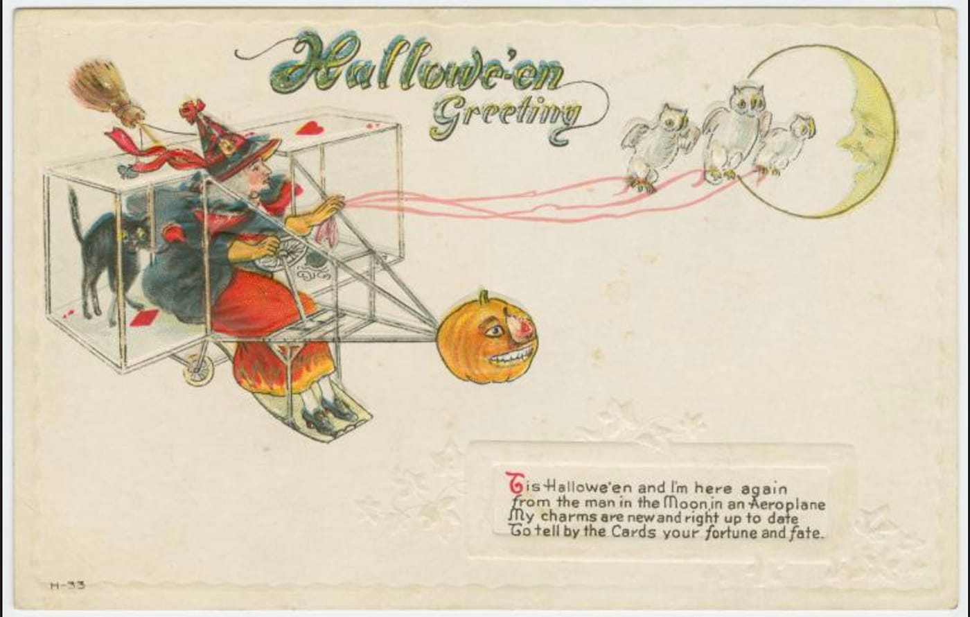 "Hallowe'en Greeting" (via New York Public Library)