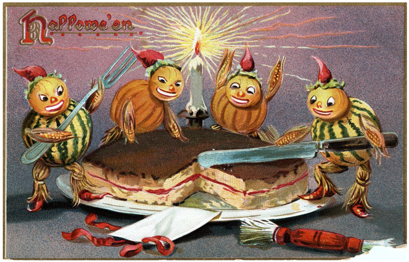 Halloween postcard (1908) (via Huron County Museum/Flickr)