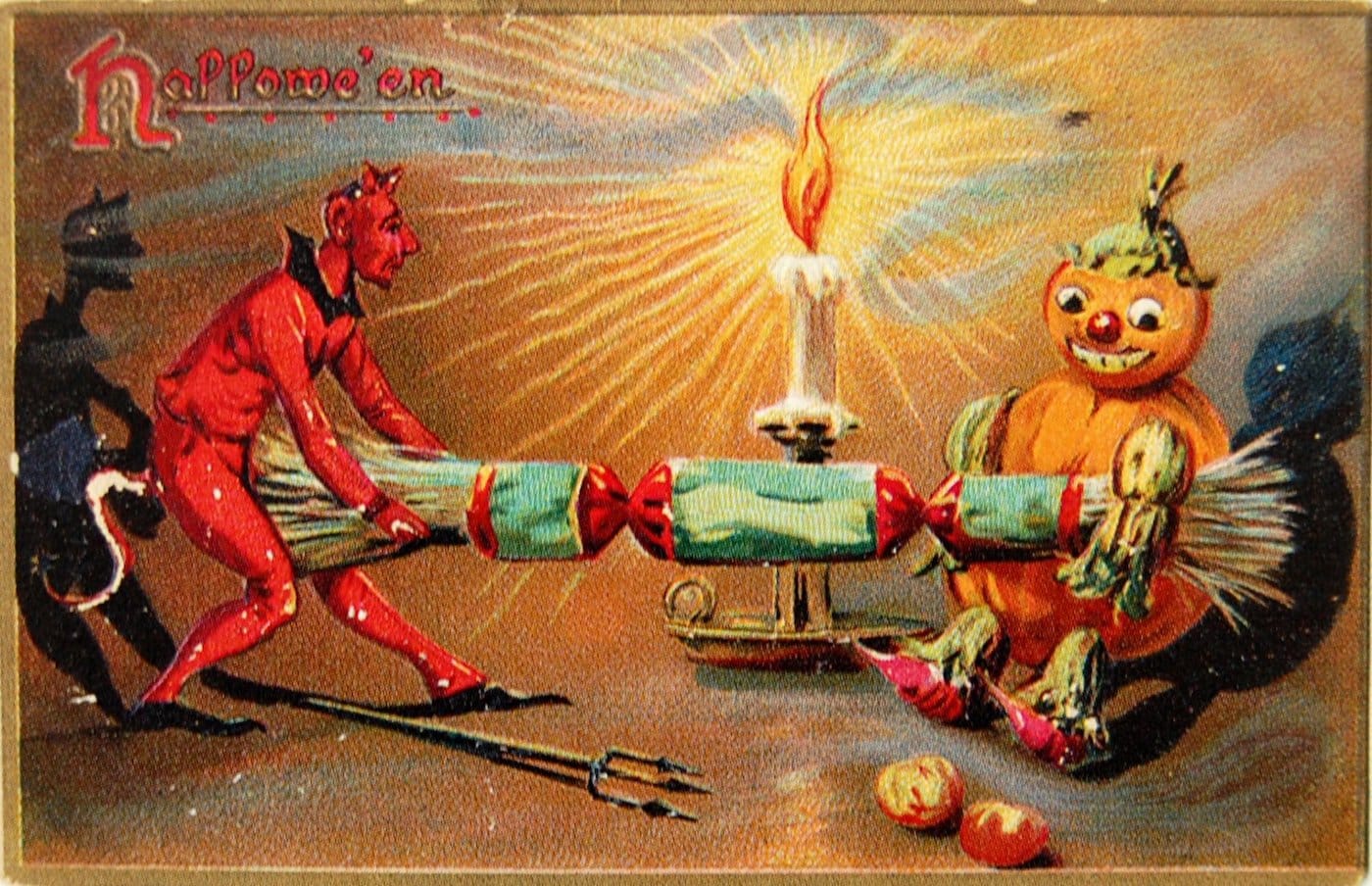 Halloween postcard (via Crossett Library/Flickr)
