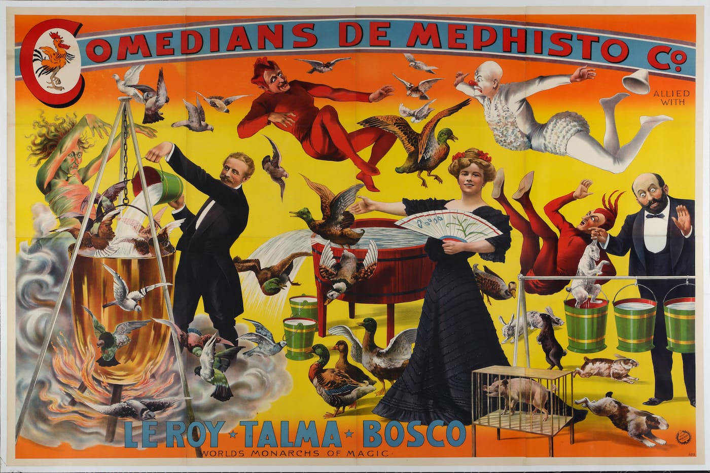 "Comedians de Mephisto Co. Allied With Le Roy-Talma-Bosco" (Adolph Friedländer, 1905) (© McCord Museum)