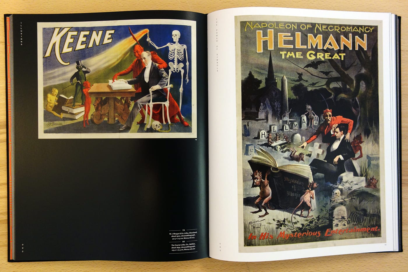 Pages from <em>Illusions: The Art of Magic </em> (photo of the book for Hyperallergic)