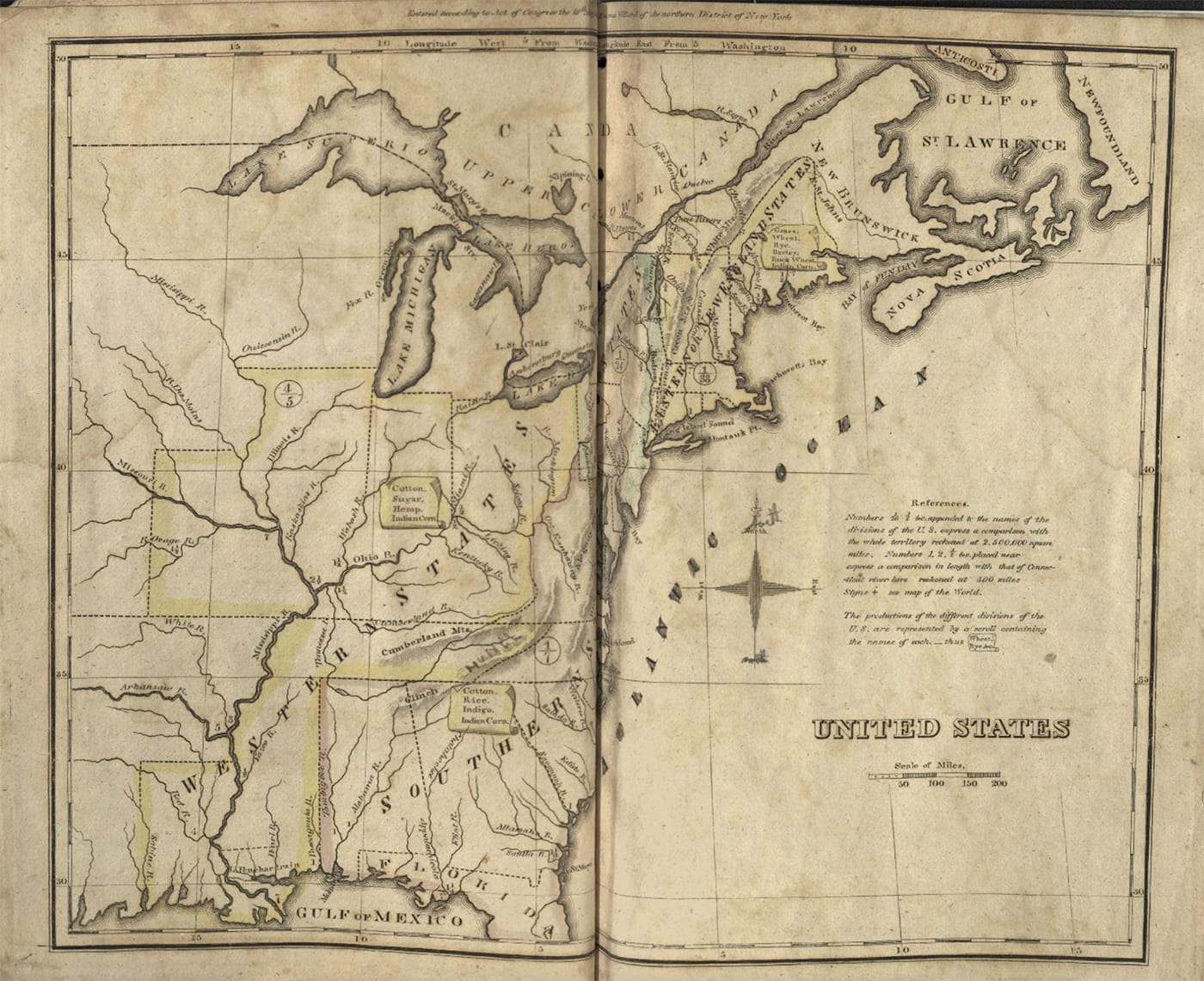 Emma Willard, "Atlas to Accompany Geography for Beginners" (1826) (courtesy Harvard Map Collection)