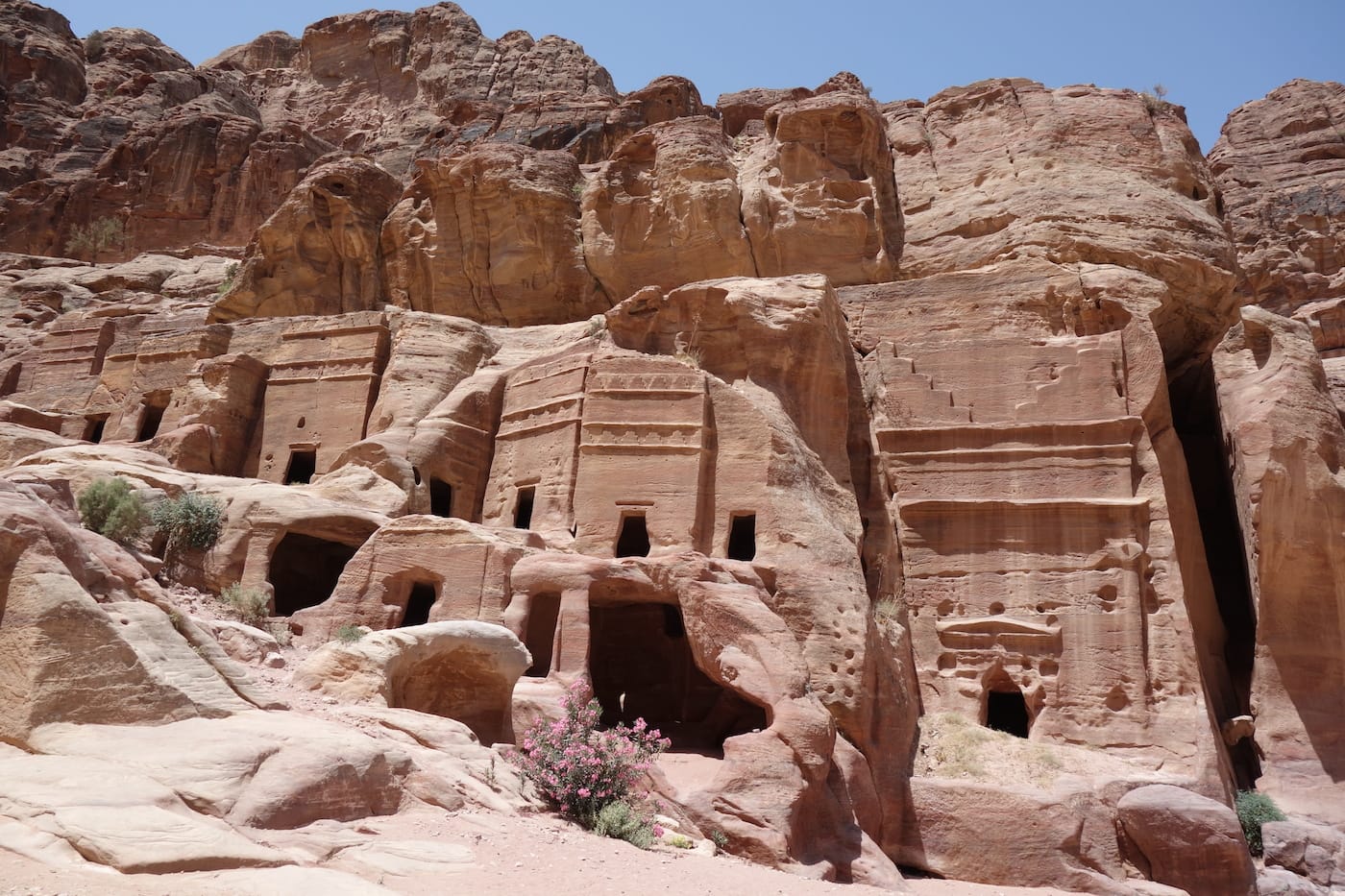 The rock-cut tombs of Petra, Jordan (photo by Allison C. Meier)