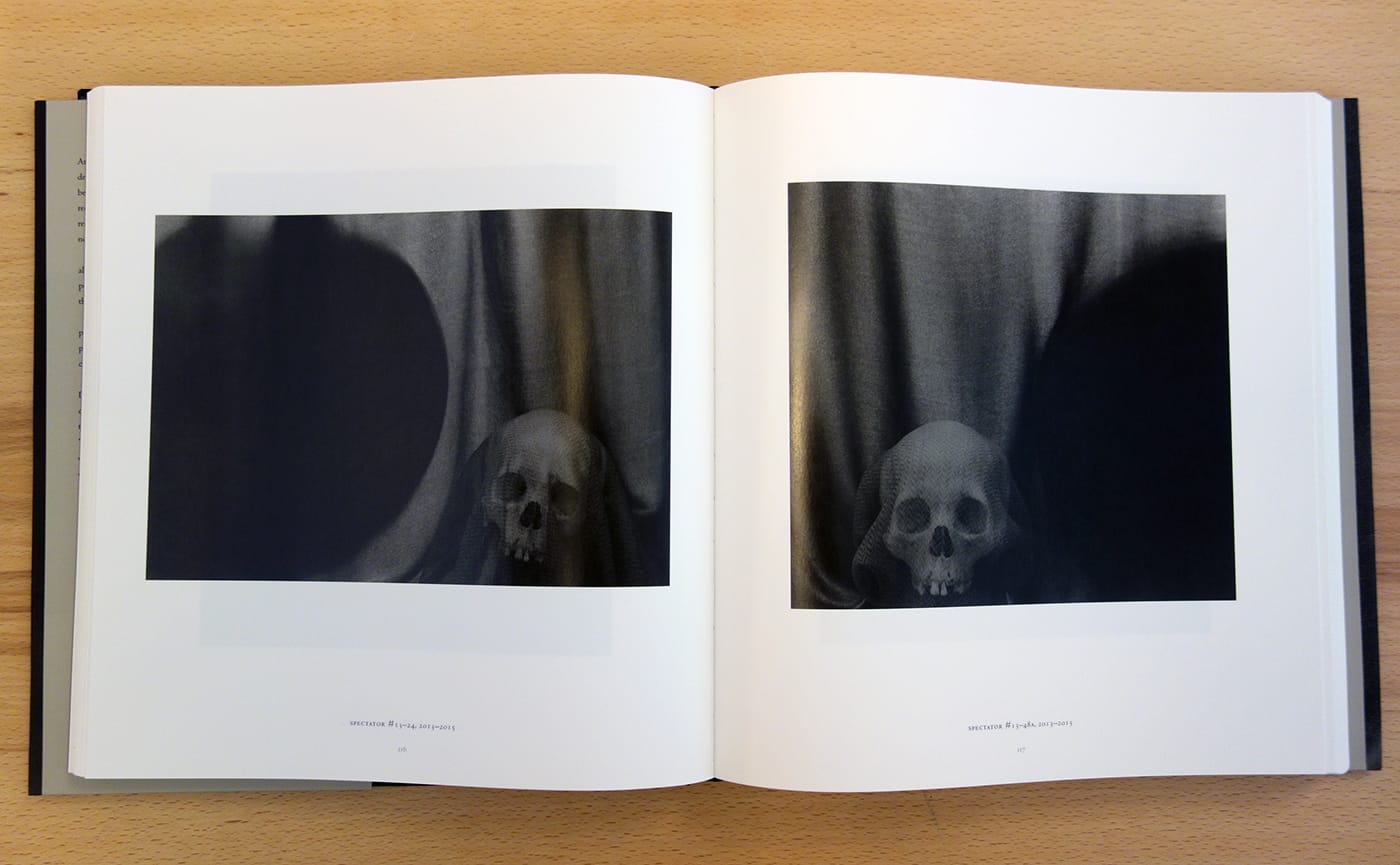 Pages from <em>Skull</em> by Lynn Stern (photo of the book for Hyperallergic)