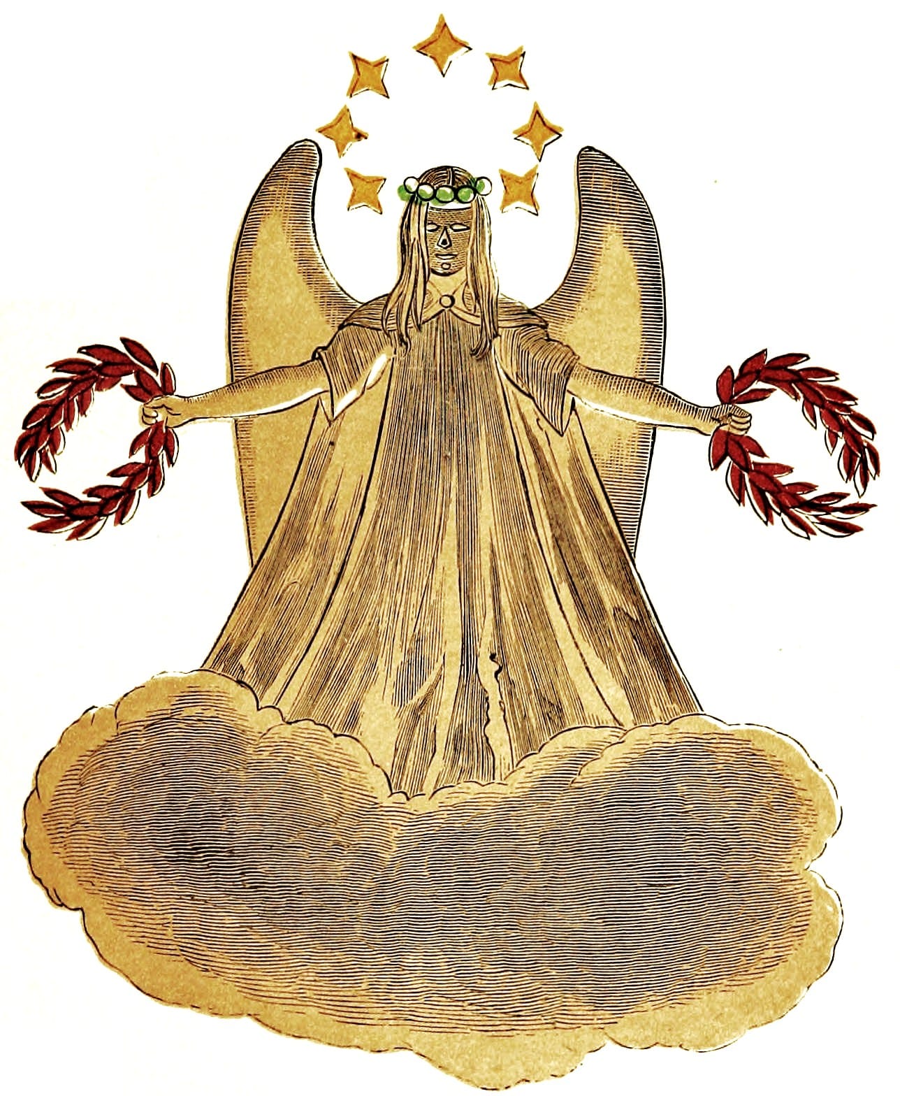 Illustration from Spectropia, or, surprising spectral illusions showing ghosts everywhere and of any colour by J. H. Brown (1864) (via Wikimedia)